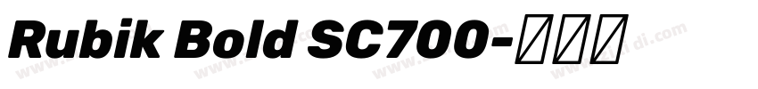 Rubik Bold SC700字体转换
